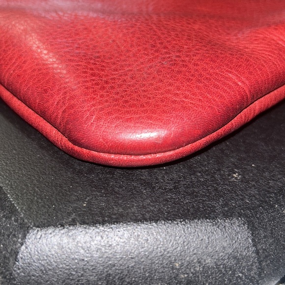 Cynthia Hart Los Angeles red leather shoulder hand bag - Picture 7 of 10